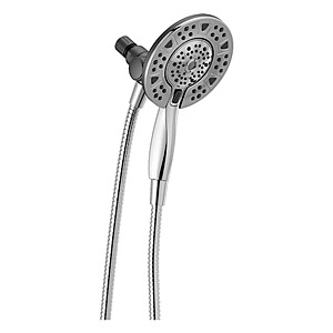 Delta In2ition Two-in-One 4-Spray 6 in.Dual Wall Mount Fixed and Handheld Shower Head in Chrome,$34.98,free shipping/pickup,Home Depot