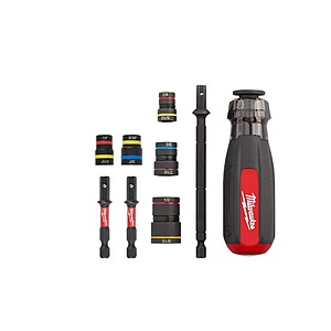 Milwaukee SHOCKWAVE Impact-Duty Quik-Clear 2-In-1 Alloy Steel Magnetic Nut Driver Set (2-Piece) & Multi-Nut Driver Set,$34.97,FS,Home Depot