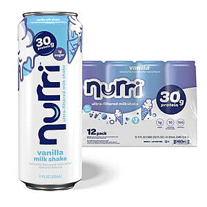 Sam's Club Members, 12 pack Nurri 30g Protein Shake 11 fl. oz., Strawberry/Vanilla/Chocolate, $14.98, free pickup
