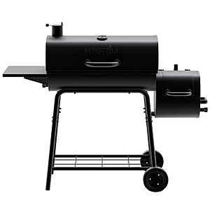 YMMV, in-store, Nexgrill 29 in. Barrel Offset Charcoal Smoker and Grill in Black, Home Depot $100