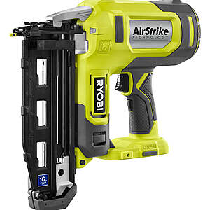 Factory Blemished: RYOBI 18V ONE+ AirStrike 16GA Finish Nailer (Tool Only) $120 + Free S&H
