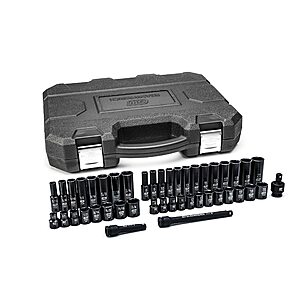 GEARWRENCH 44 Pc. 3/8" Drive 6 Point Standard & Deep Impact SAE/Metric Socket Set - 84916N, $67.58, FS, Home Depot/Amazon