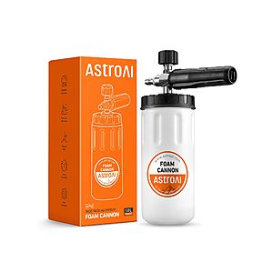 AstroAI Foam Cannon for Pressure Washer,Car Wash Foam,Wide Neck Foam Sprayer with 1/4" Quick Connector Plug,$10.52,FS Prime