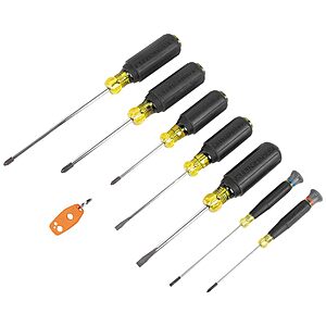 Klein Tools 85808 8-Piece Screwdriver Set,Made in USA,$32.98,Amazon,Lowe's