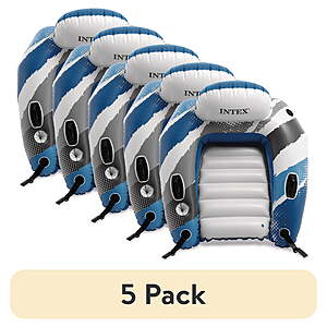 (5 pack) Intex River Run Lounge - Inflatable Floating Water Seat with Quick Connects, $79.97, FS, Walmart