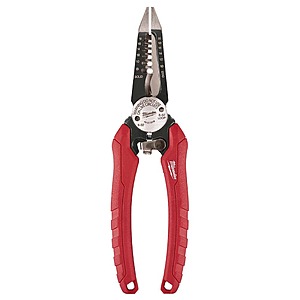 Milwaukee 7.75 in. Combination Electricians 6-in-1 Wire Stripper/Cutter Pliers, $15.97, FS, Home Depot