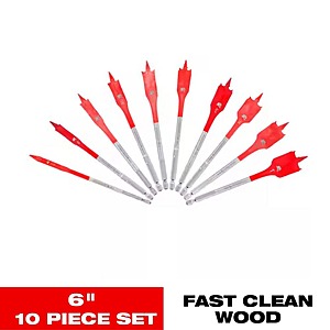 10-Pc DIABLO SPEEDemon High Speed Steel Spade Bit Set w/ Pouch $8.25 + Free S&H