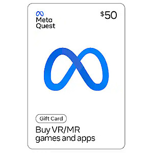 Meta - Quest $50 Gift Card - For Apps, Games, Experiences [Digital], $42.50, Best Buy