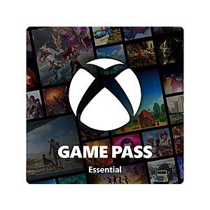 12-Month Microsoft Xbox Game Pass Essential Subscription (Email Delivery) $66 or Less 