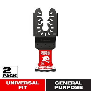 2 pack DIABLO 1-1/4 in. AMPED Demo Demon Universal Fit Carbide Teeth Oscillating Tool Blades for General Purpose Cuts, $10.82, FS, Home Depot