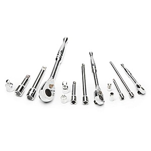Husky 1/4 in., 3/8 in. and 1/2 in. Drive 72-Tooth Ratchet and Accessory Set (14-Piece), $41.22, FS, Home Depot