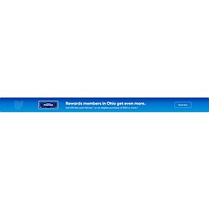 YMMV, Ohio only, MyLowe's Rewards members, get $15 MyLowe's money when spending $150, 8/1/2026-8/14/2026
