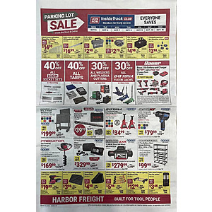 Harbor Freight October Parking Lot sale, 40% off ICON socket sets, 40% off tarps, 30% off welder/plasma cutters, 30% off Daytona floor jacks + more