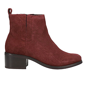 sz 5-6, Cole Haan Addie Round Toe Zippered Womens Red Casual Boots, $18.38, FS, ebay