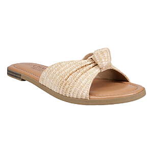 $6.25, 3 colors, WM, Chaps Women’s Knot Slide Sandal $6.21