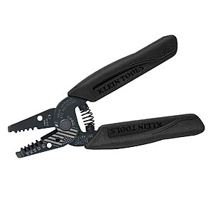 Klein Tools Blackout Wire Stripper/Cutter (10-18 AWG Solid Wire) $15 + Free S&H