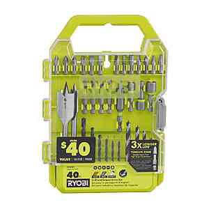 $9.97, FS, RYOBI Drill and Impact Drive Kit (40-Piece), Home Depot