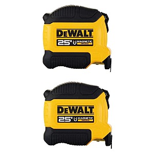 $19.88, free pickup, Dewalt 25 ft. Magnetic Tape Measure (2-Pack)