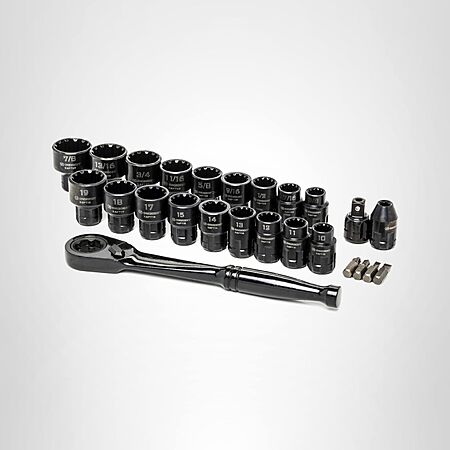Crescent 25 Piece 3/8" Drive Pass-Thru X6 Standard Spline Mechanics Tool Set - CX6PT25, $25.90, Amazon & Home Depot, FS