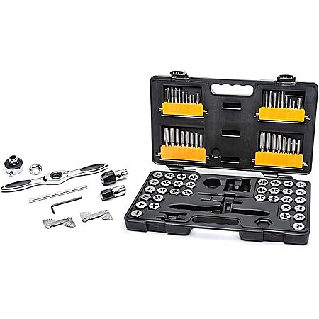 GEARWRENCH 77 Piece SAE/Metric Ratcheting Tap and Die Set -3887, $96.99, FS Prime, Woot!