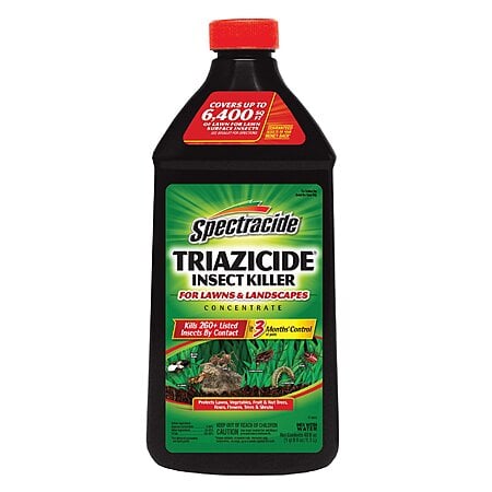 Spectracide Triazicide For Lawns and Landscapes 40.0 -fl oz Concentrate Lawn insect control or 32oz hose end sprayer, $6 Lowe's, amazon