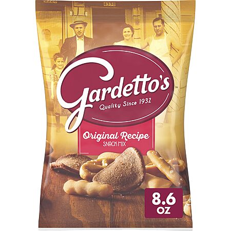 Gardetto's Snack Mix, Original Recipe, Snack Bag, 8.6 oz, $1.87 with S&S, Amazon $1.86