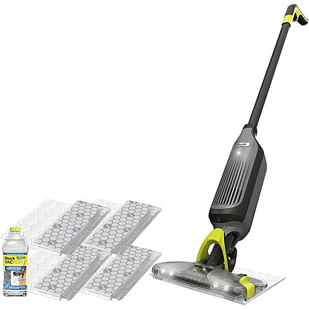 Shark VACMOP Cordless Hard Floor Cleaner, Vacuum and Spray Mop, LED Headlights, Includes 4 Disposable Pads, 12oz Cleaning Solution, $59, FS, Amazon/Home Depot/Walmart