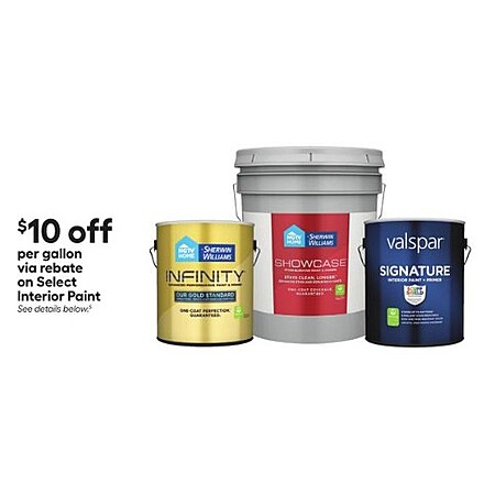 $10 Back per Gallon on Interior Paint!