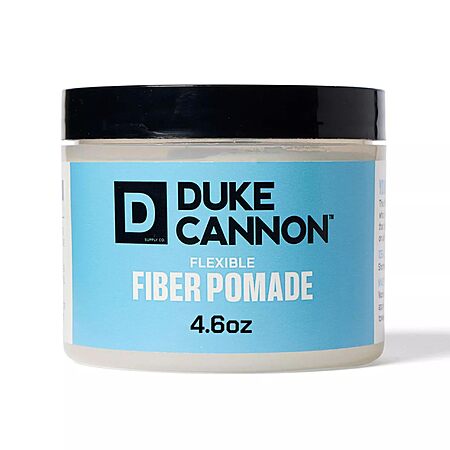 Duke Cannon Supply Co. Flexible Fiber Pomade for Men - 4.6 oz - Strong Hold, No Shine - Long-Lasting, Water-Based Matte Pomade, $11.24, Amazon