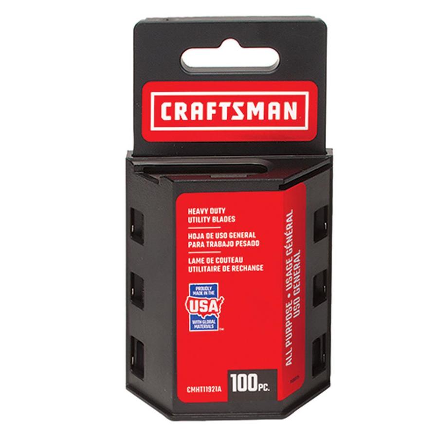 CRAFTSMAN 100-Pack Carbon Steel Utility Replacement Blade, Free Shipping at Lowe's for MyLowes ...