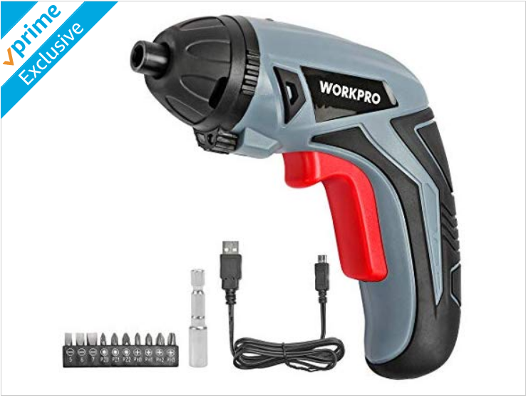 Woot : WORKPRO Cordless Rechargeable Lithium Ion Power Screwdriver, $9.99, Free Prime shipping