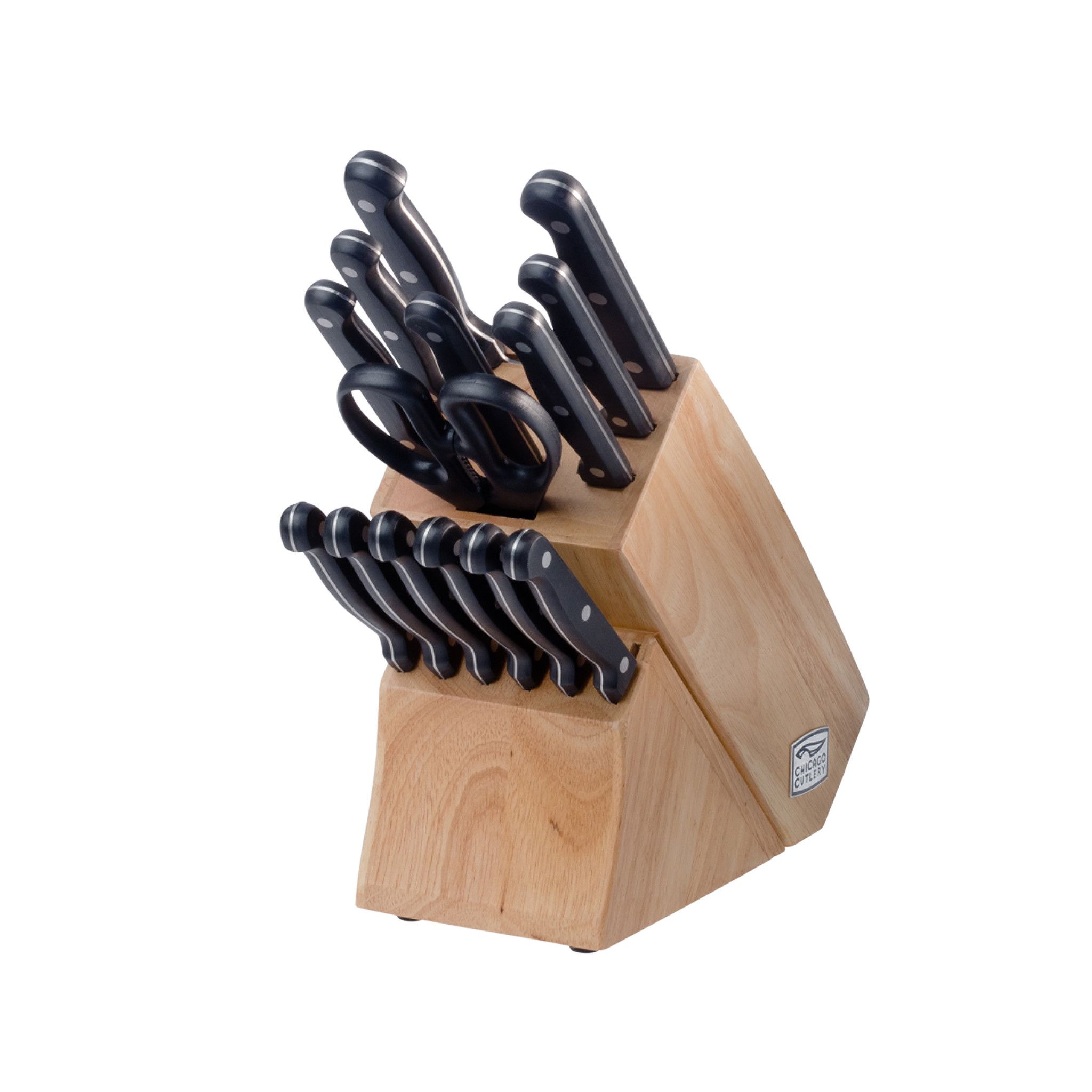 Chicago Cutlery Essentials 15-Piece Knife Block Set, $36.49, Free shipping, Walmart