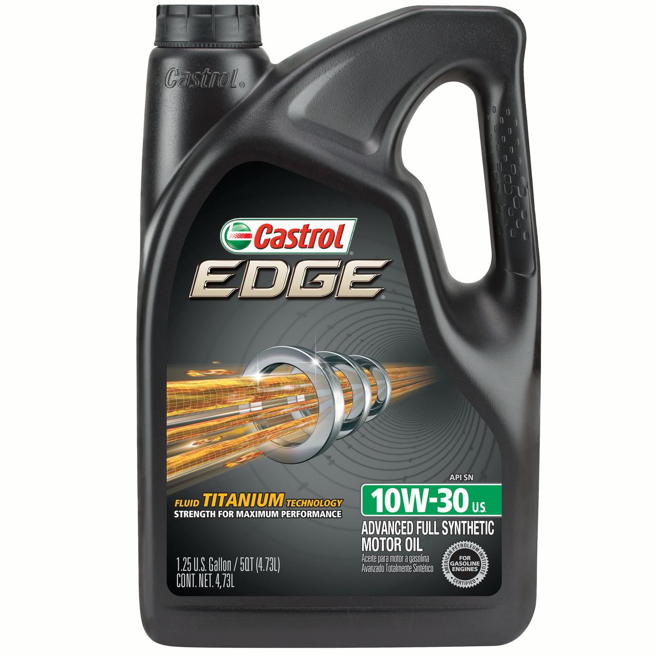 5 quart Castrol EDGE 10W-30 Advanced Full Synthetic Motor Oil, $15.69
