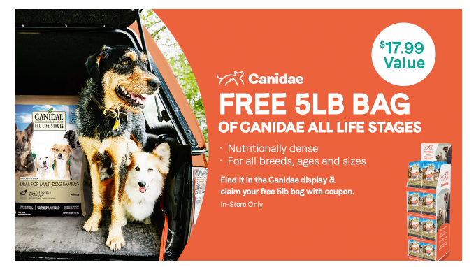 Ymmv E Mailed Coupon Tractor Supply Neighbor S Club Members Free 5 Lb Bag Of Canidae Dog