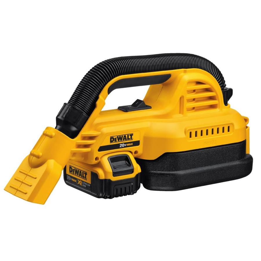 DEWALT 20-Volt Max 0.5-Gallon Cordless Handheld Wet/Dry Shop Vacuum with 4.0 AH battery, $129, free shipping, Lowe's