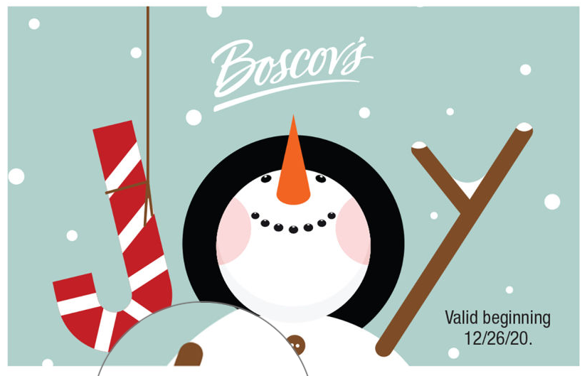 Boscov's - 15% off gift cards, free shipping