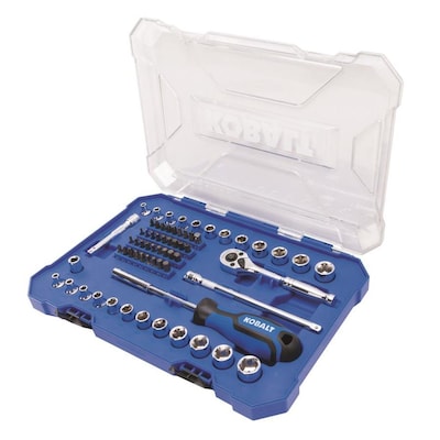 YMMV - Kobalt 65-Piece Standard (SAE) and Metric Combination Polished Chrome Mechanics Tool Set, $12.58, Lowe's for Pros