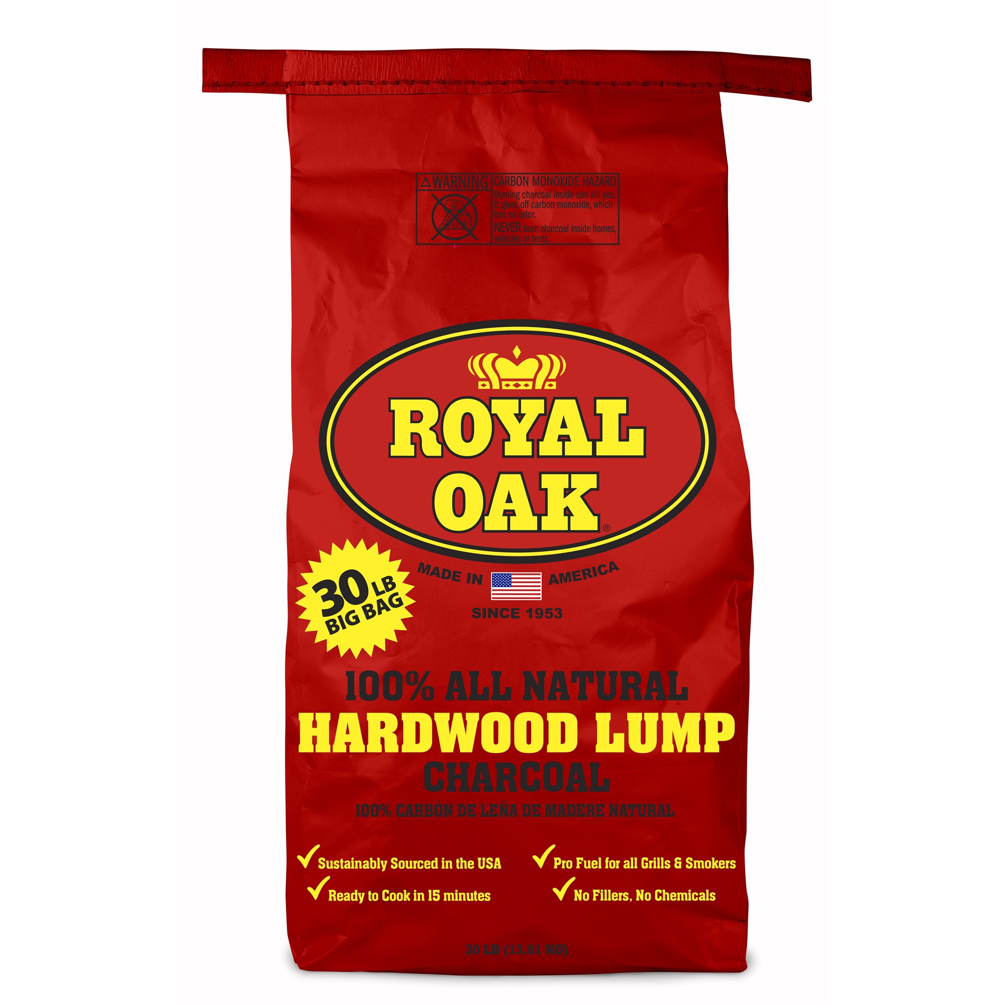 Royal Oak All Natural Hardwood Lump Charcoal $15/30lb bag (YMMV)