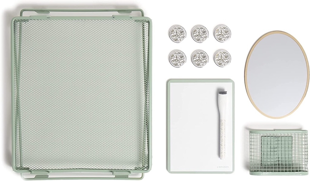 U Brands Locker Kit, 11 Piece Set, Shelf and Accessories, Green, 5992U - $3.61 @ Walmart