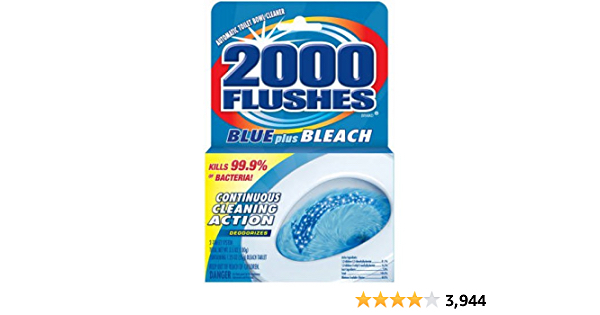 2000 FLUSHES-20801 Blue Plus Bleach Automatic Toilet Bowl Cleaner, 3.5 OZ ( Pack Of 1 ) - $2.88