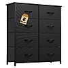 YITAHOME Dresser for Bedroom, Tall Dresser with 8 Drawers, Storage Tower with Fabric Bins $38.68 (Color Black)