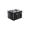 Crux 4-Slice Toaster with Extra Wide Slots &amp;amp; 6 Setting Shade Control, Black Stainless Steel $14.99 or less
