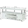 Convenience Concepts Designs2Go Monterey TV Stand with Cabinets and Shelves, White, 47.25&amp;quot;L x 15.75&amp;quot;W x 21.25&amp;quot;H $55.64