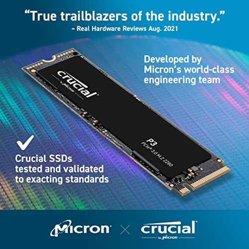 Crucial P3 NVMe PCIe 3 NAND Internal Solid State Drive 500gb $32.99, 1TB $62.89, 2TB $139.99, 4TB $322.99 @ Amazon