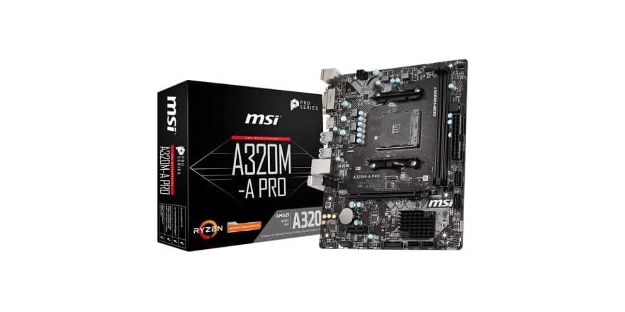 MSI A320M-A Pro DDR4 Motherboard micro-ATX AMD Socket AM4 $48.99 @ Woot.com