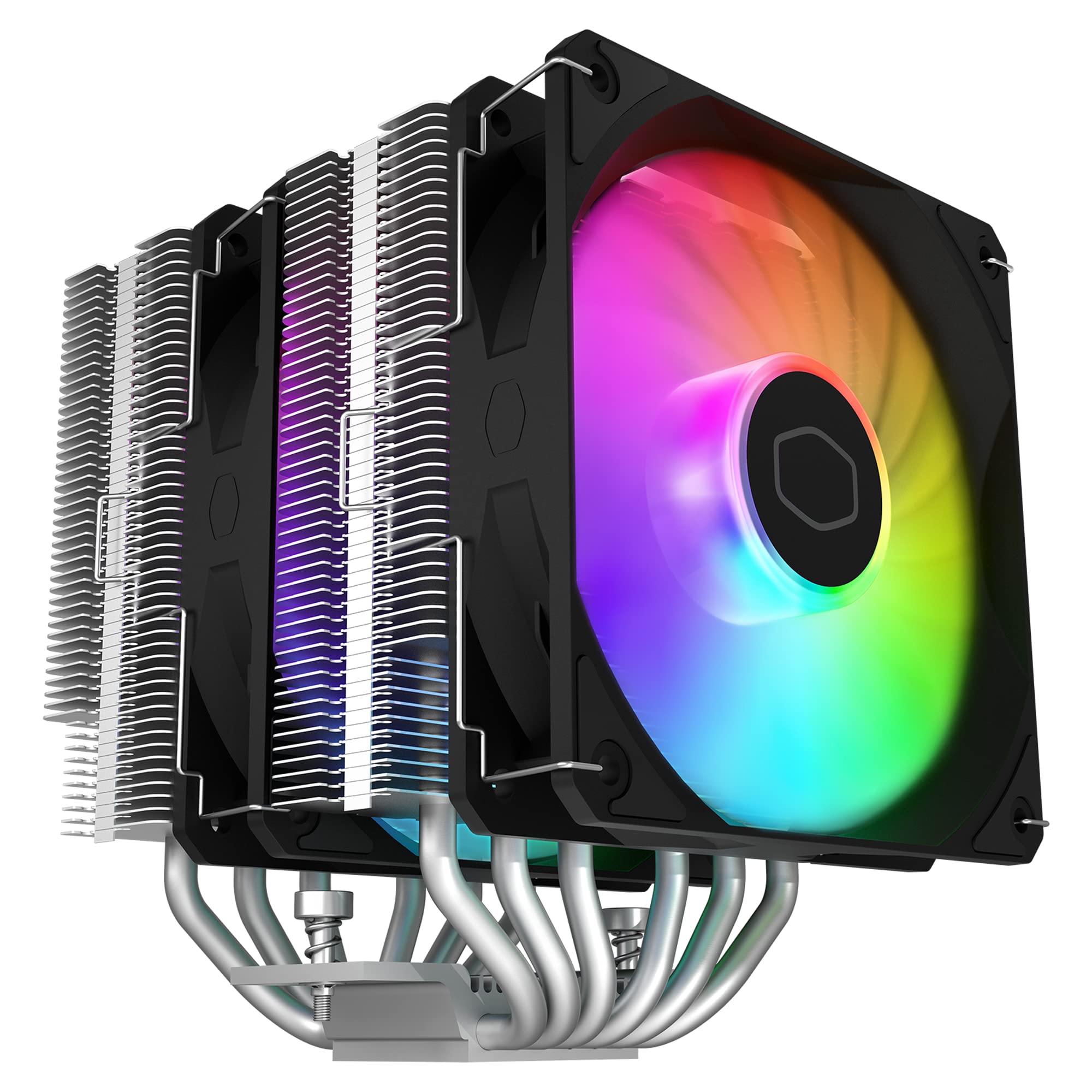 Cooler Master Hyper 620s Dual Tower ARGB 6 pipes 154.9mm tall Silver most Sockets $39.99