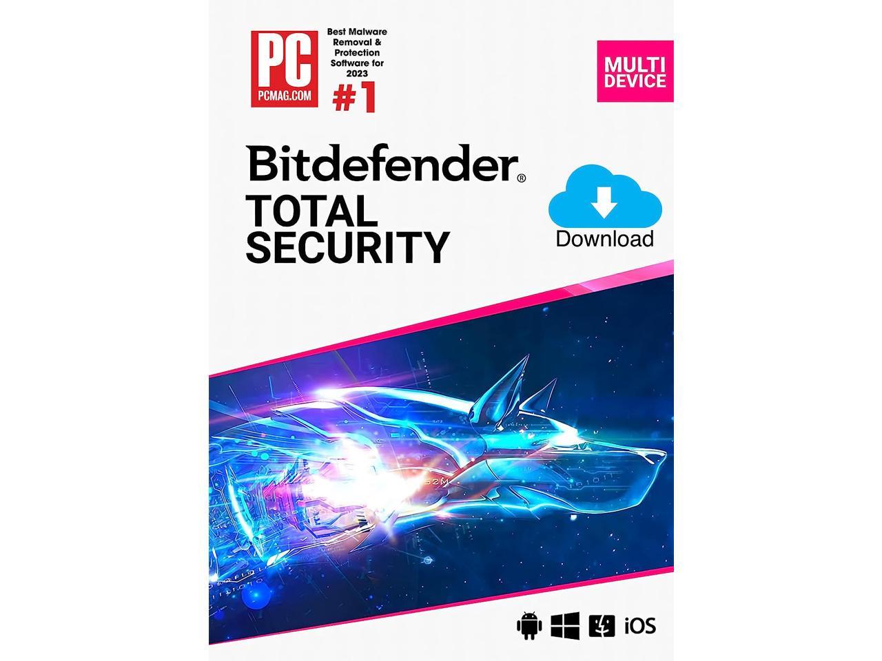 Bitdefender Total Security 2024 5 Devices / 2 Years Download 24.99 after Promo Code at Newegg