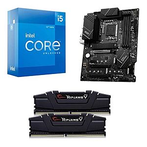 Micro Center Intel Core I5 12600KF MSI Z790-P Pro DDR4 16gb G.Skill Ripjaws 3200 Bundle $249.99 in store only
