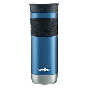 Contigo Byron Vacuum-Insulated Stainless Steel Travel Mug, 20oz Blue Leak-Proof Cup $13.99