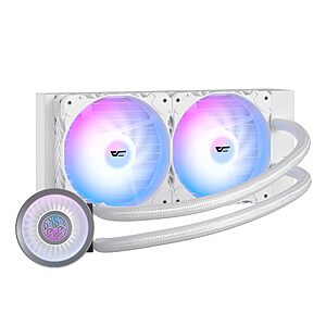 darkFlash DN240A AIO CPU Liquid Cooler WHITE ARGB 1851/1700/AM4/AM5 $26.78 AC (YMMV